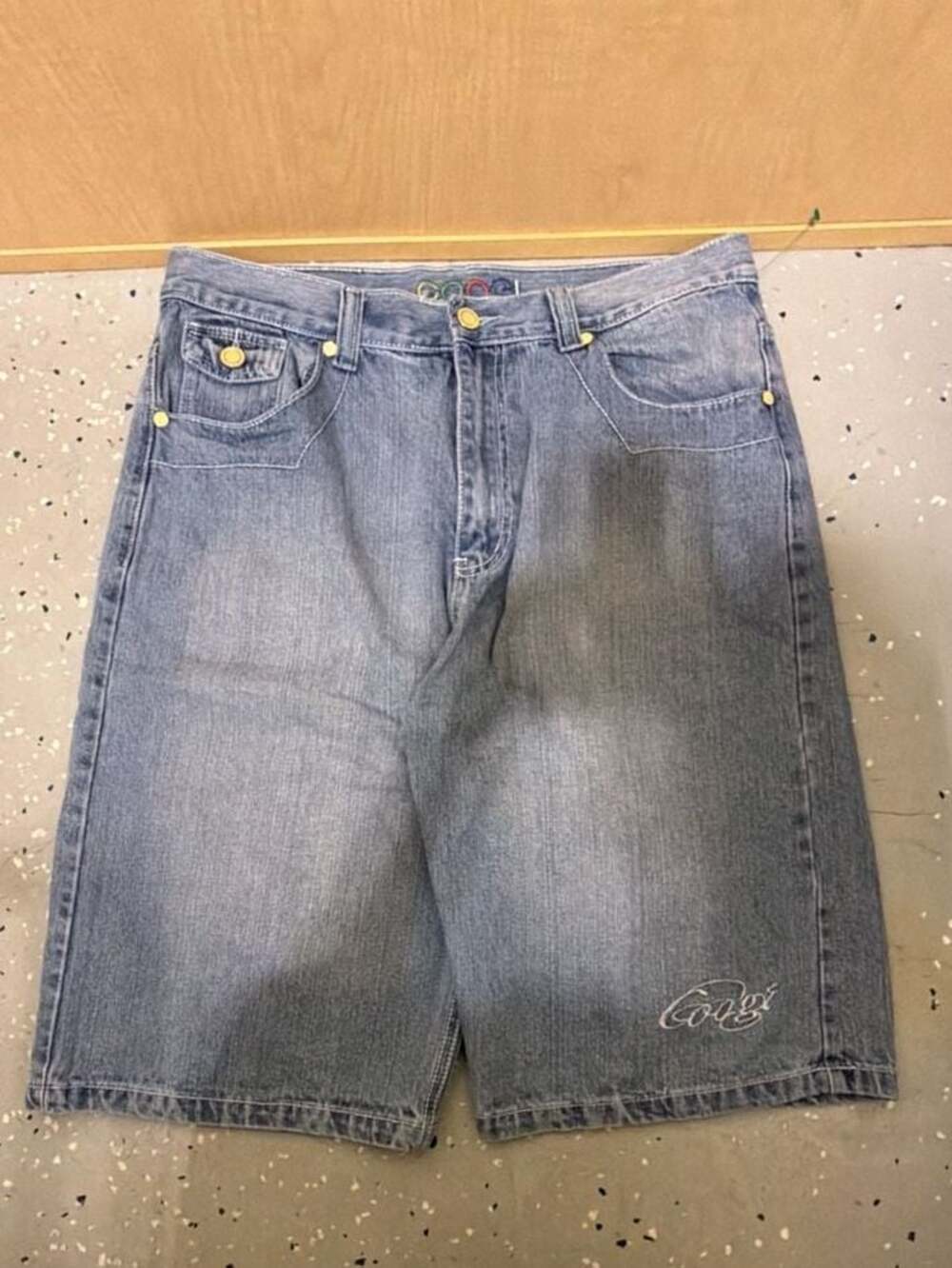 Vintage Coogi Light Wash Jorts w/ Logo